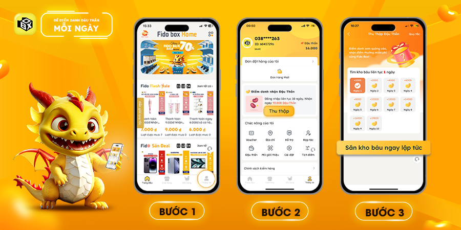 Hướng dẫn điểm danh nhận đậu thần mỗi ngày