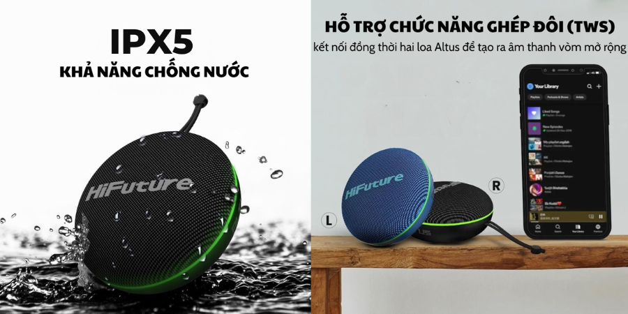 Loa Bluetooth di động Hifuture Altus