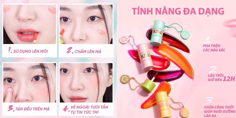 Top 2 - Son tint Lip & Cheek Kiwi Barenbliss