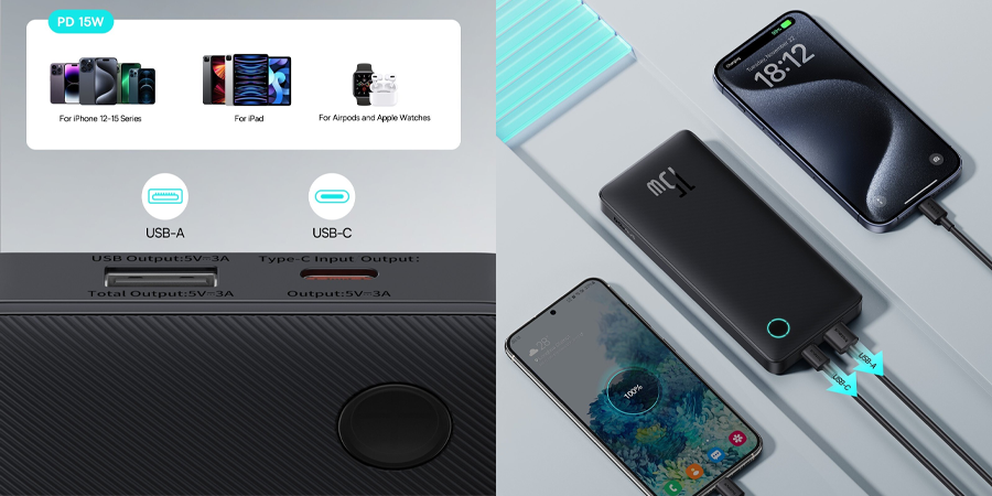 Pin Dự Phòng Baseus thiết kế nhỏ gọn, tinh tế, sang trọng