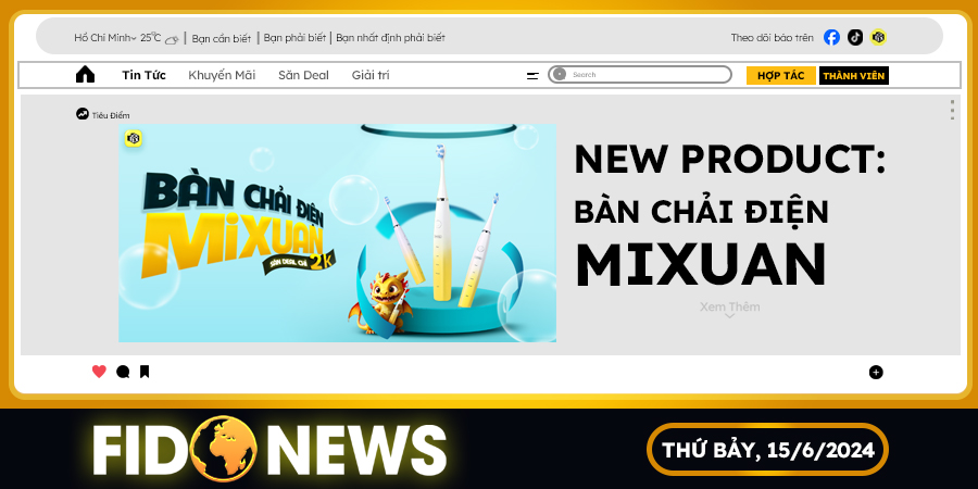 New Product: Bàn chải điện Mixuan