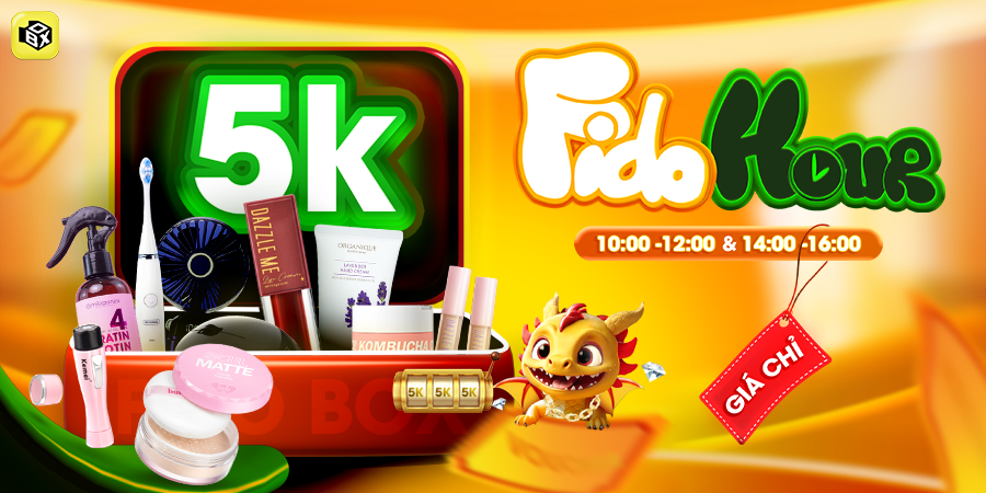 Chúc mừng các chiến thần săn sale nhà Fido Box đã “zdưt”được các siêu phẩm chỉ 5k