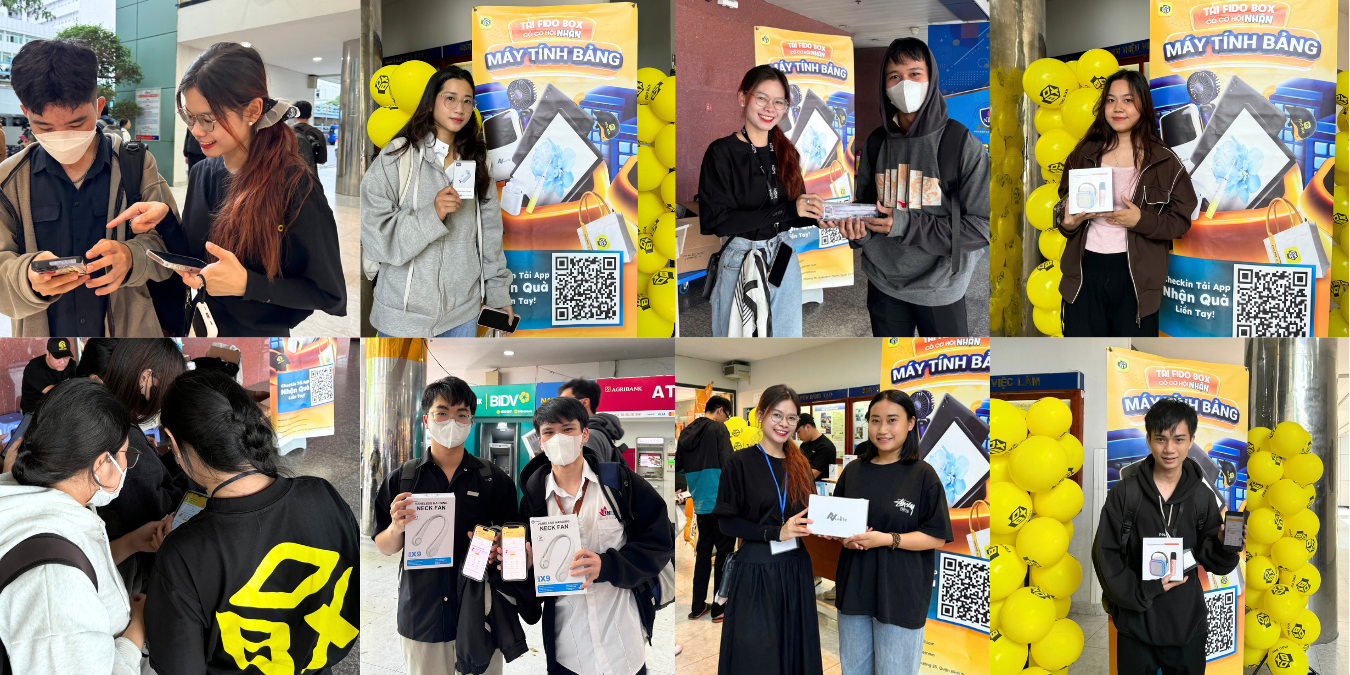 Sự kiện Fido Box Tour thu hút hàng trăm sinh viên tham gia với không khí náo nhiệt và tràn đầy năng lượng